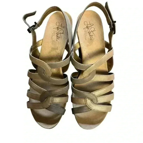 Life Stride Soft System Women's‎ Novak Wedge Sandals - Picture 3 of 6